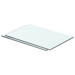 Rafturi, 2 buc., 40 x 20 cm, panouri sticla transparenta GartenMobel Dekor