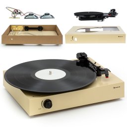 Auna The Player, gramofonul, DIY, inclusiv difuzor, 33/45 rpm (MG_THE PLAYER BR)