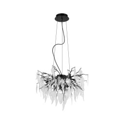 Lustră de cristal pe cablu 10xG9/40W/230V negru