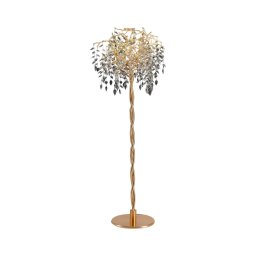 Lampadar de cristal 5xG9/40W/230V auriu