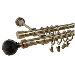 Galerie KULA CRYSTAL NEGRU dubla twist - 19/19 - aur antic