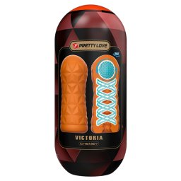 Pretty Love Victoria Cheney Tightening Spiral & Stimulation Ball Masturbator Orange