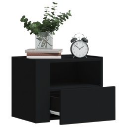 Noptiere de perete, 2 buc., negru, 45x30x35 cm GartenMobel Dekor