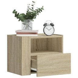 Noptiere de perete, 2 buc., stejar sonoma, 45x30x35 cm GartenMobel Dekor