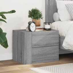 Noptiera montata pe perete gri Sonoma 45x30x35 cm GartenMobel Dekor