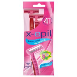X-Epil - lamă de ras femei de unică folosință 2 lame (4 bucăți)