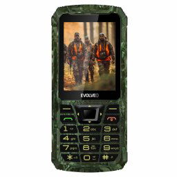 Telefon mobil EVOLVEO StrongPhone Z6, Dual SIM, 2G, IP68, Verde-Camuflaj