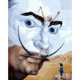Set pictura pe numere, cu sasiu, Salvador Dali, 40x50 cm