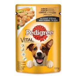 Hrana Umeda Caini, Plic Pedigree Pui-Legume, 100 gr X 24 buc set