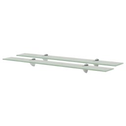 Rafturi suspendate, 2 buc., 80 x 20 cm, sticla, 8 mm GartenMobel Dekor