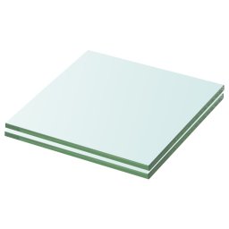 Rafturi, 2 buc., 20 x 15 cm, panouri sticla transparenta GartenMobel Dekor