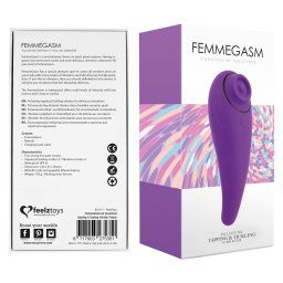 FEELZTOYS Femmegasm - Vibrator clitoridian 2în1 cu acumulator (mov)