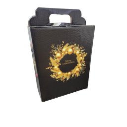 Cutie cadou Craciun, negru, 260x140x330 mm