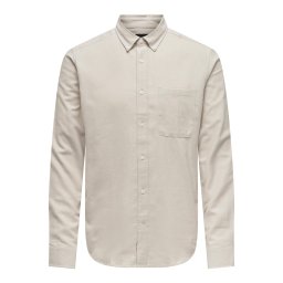 Only & Sons Cămașă 'Onsgudmund' gri deschis