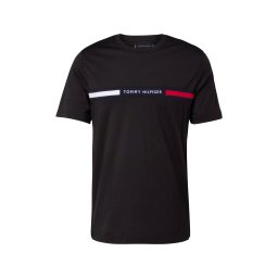 TOMMY HILFIGER Tricou bleumarin / roșu / negru / alb