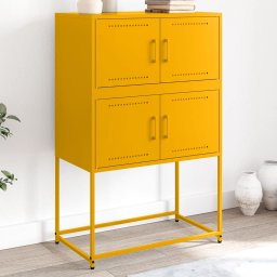 Dulap, galben mustar, 68,5x38,5x107 cm, otel GartenMobel Dekor