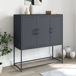 Dulap înalt, antracit, 100,5x39x107 cm, otel GartenMobel Dekor