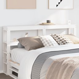 Tablie de pat cu rafturi, 140 cm, lemn masiv de pin GartenMobel Dekor