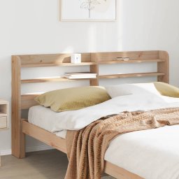 Tablie de pat cu rafturi, 135 cm, lemn masiv de pin GartenMobel Dekor