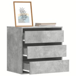 Dulap colt cu sertare gri beton 60x41x58 cm lemn prelucrat GartenMobel Dekor