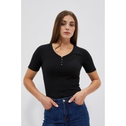 Marisse Women's T-Shirt L-Ts-4006 Black