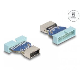 Adaptor pin header 19 pini USB 3.0 la USB Type E Key A T-M, Delock 67131