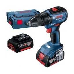 Bosch - GSR 18V-50 - Masina de gaurit si insurubat cu 2 acumulatori, Li-Ion, 18 V, 5 Ah, 50 Nm, valiza speciala