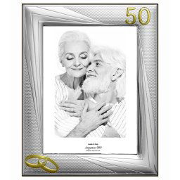 Rama Foto Argint 50 Ani Casatorie 13x18cm