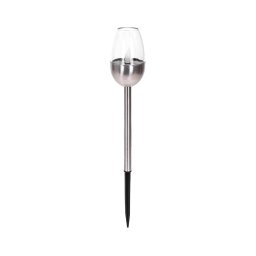Lampă LED solară Aigostar LED/0,006W/1,2V 38,2cm crom 2700K IP44