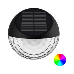 Aplică LED RGB solară Aigostar LED/2W/1,2V negru IP44