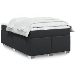 Pat box spring cu saltea, negru, 120x190 cm, piele ecologica GartenMobel Dekor