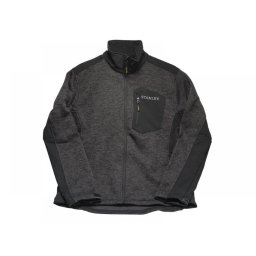 Fleece Tricotat Stanley Arizona STW40005-013-XL, cu fermoar, buzunar la piept cu fermoar si insertii soft shell, Marime XL