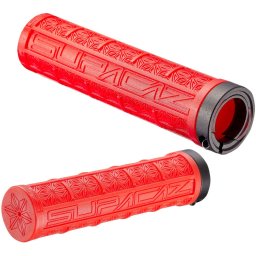 Specialized Supacaz Grizips Lock-On, diametru extern 32 mm, lungime 135 mm, rosu