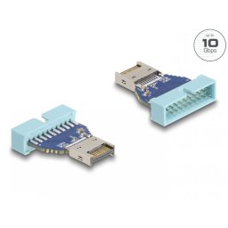 Adaptor pin header 19 pini USB 3.0 la USB Type E Key A T-T, Delock 67130