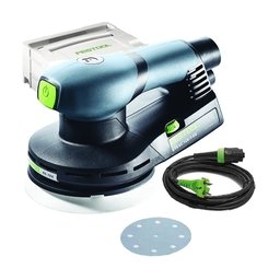 Festool - ETS EC 125/3 EQ-Plus - Slefuitor cu excentric, 400 W, 125 mm, valiza speciala