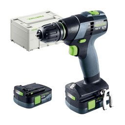 Festool - TXS 12 2,5-Plus - Masina de gaurit si insurubat cu 2 acumulatori, Li-Ion, 10.8 V, 2.5 Ah, 30 Nm, valiza speciala