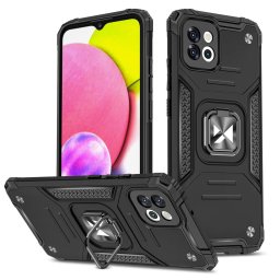 Husa Wozinsky Ring Armor case for Samsung Galaxy A03 armored cover magnetic holder ring black