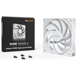 Pure Wings 3 PWM High-Speed, 1 ventilator de 140 mm, Alb