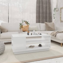 Masuta de cafea, alb, 102x55x43 cm, PAL GartenMobel Dekor