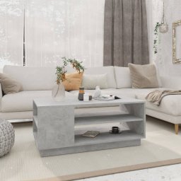 Masuta de cafea, gri beton, 102x55x43 cm, PAL GartenMobel Dekor