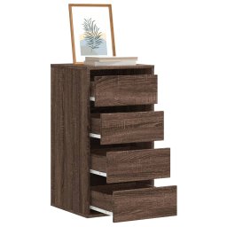 Dulap colt cu sertare stejar maro 40x41x76 cm lemn prelucrat GartenMobel Dekor