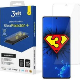 Folie protectie ecran 3mk SilverProtection+ antimicrobiana (Montaj umed) pentru Samsung Galaxy S20 Plus