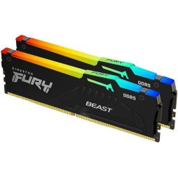 Memorie Fury Beast RGB Intel XMP 3.0/AMD EXPO, 64GB, DDR5-6400MHz, CL32, Dual Channel