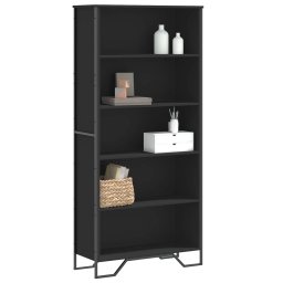 Biblioteca, negru, 80x31x169 cm, lemn prelucrat GartenMobel Dekor