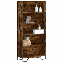Biblioteca, stejar fumuriu, 80x31x169 cm, lemn prelucrat GartenMobel Dekor