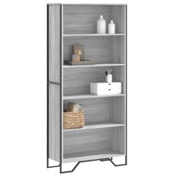 Biblioteca, gri sonoma, 80x31x169 cm, lemn prelucrat GartenMobel Dekor