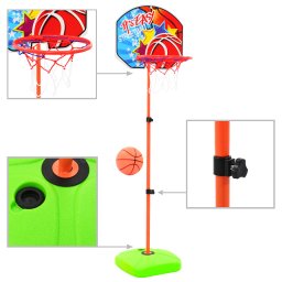Set cu minge si cos de baschet pentru copii GartenMobel Dekor