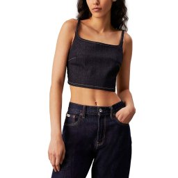 CALVIN KLEIN Top Denim Bralette J20J224048 1AP denim rinse