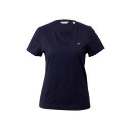 GANT Tricou bleumarin / gri deschis / roșu cireș