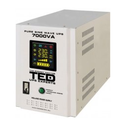 Resigilat UPS pentru centrala TED Electric 7000VA / 5000W Runtime extins utilizeaza 4 acumulatori (neinclusi)